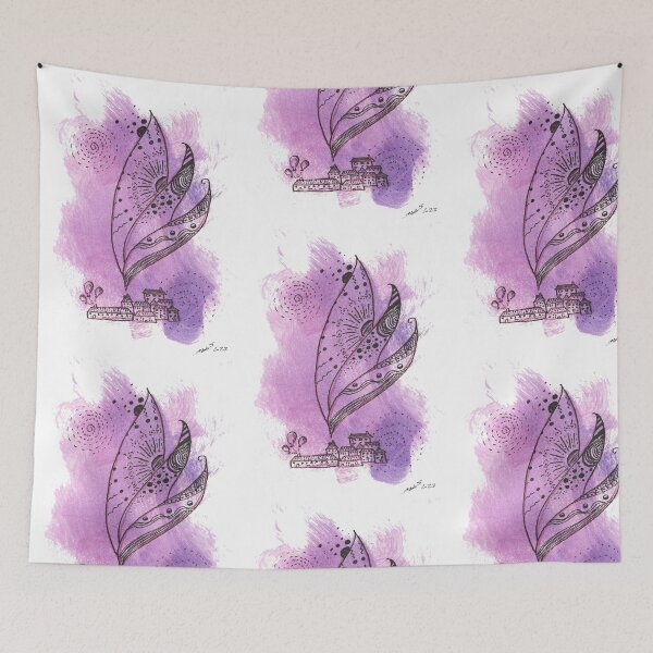 Item preview, Purple Rain of Feathers designed and sold by La Seconde Vie de Suzie.