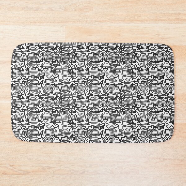 Item preview, Pixel Art-Black & White designed and sold by Fabricatemyart.