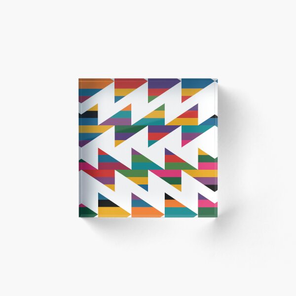 Item preview, Bold Geometric Zigzag Pattern with Colors designed and sold by TrendTex.