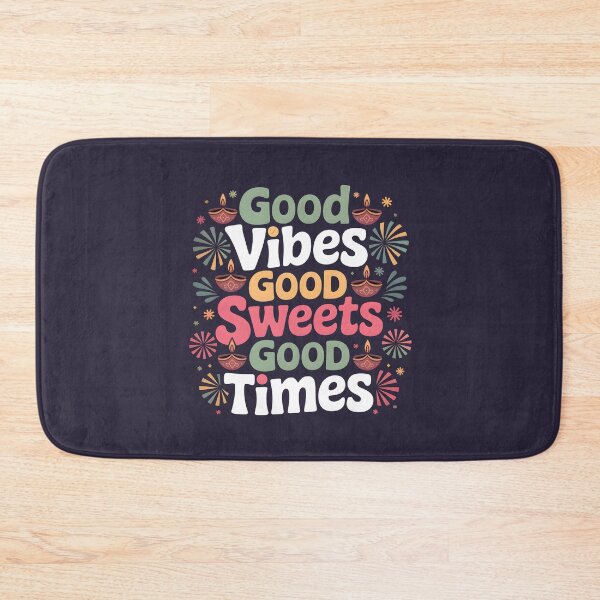 Item preview, Good Vibes, Good Sweets, Good Times – Colorful Diwali Design designed and sold by Jollys-ArtShop.