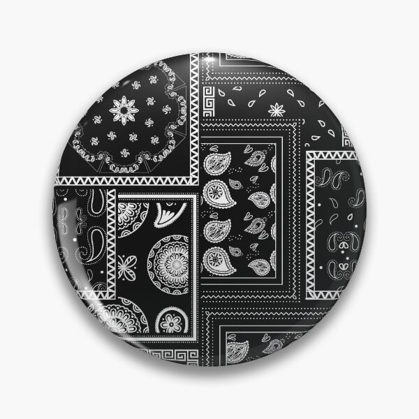 Artikelvorschau, Kompliziertes Mandala-Muster auf schwarzem Hintergrund entworfen und verkauft von TrendTex.