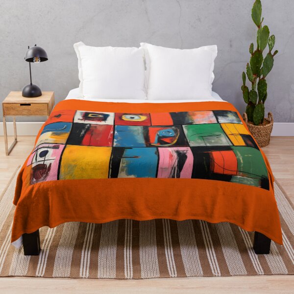 Item preview, Vibrant Abstract Artwork with Geometric Shapes and Bold Colors Featuring Unique Compositions designed and sold by OlfactoART Studio.