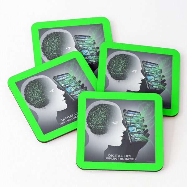 Item preview, Digital Lies: Unplug the Matrix - Neural Network Reality Escape Art designed and sold by Eden Underground Radio (Official Merch).