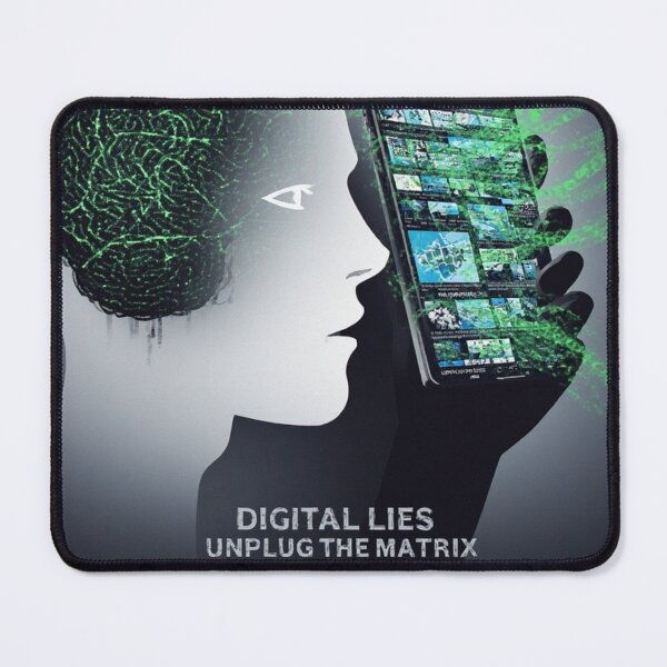 Item preview, Digital Lies: Unplug the Matrix - Neural Network Reality Escape Art designed and sold by Eden Underground Radio (Official Merch).