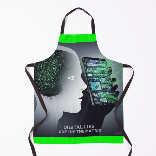 Item preview, Digital Lies: Unplug the Matrix - Neural Network Reality Escape Art designed and sold by Eden Underground Radio (Official Merch).