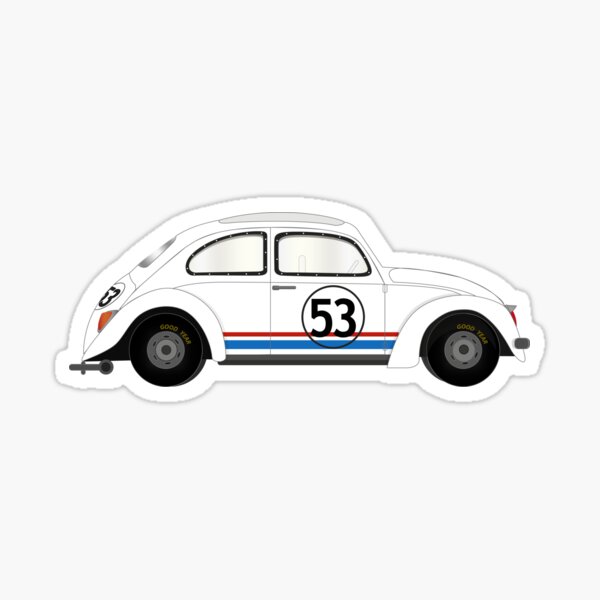 coche de película Herbie Pegatina