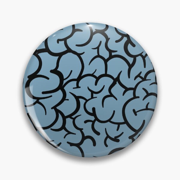 Artikelvorschau, Abstraktes Gehirnmuster auf blauem Hintergrund entworfen und verkauft von TrendTex.
