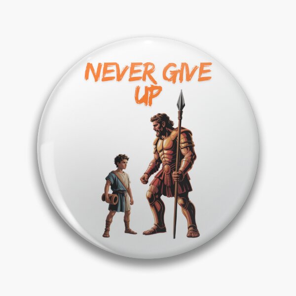 Item preview, Never Give Up: David vs Goliath designed and sold by AndrewYoko.