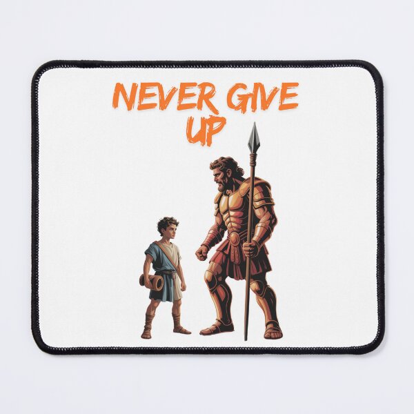 Item preview, Never Give Up: David vs Goliath designed and sold by AndrewYoko.