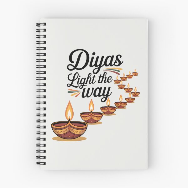 Item preview, Diyas Light the Way – Elegant Diwali Diya Trail Design designed and sold by Jollys-ArtShop.