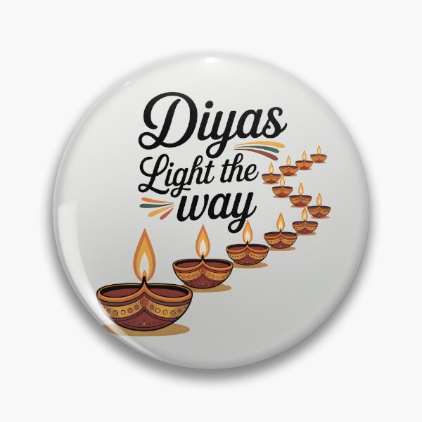 Item preview, Diyas Light the Way – Elegant Diwali Diya Trail Design designed and sold by Jollys-ArtShop.
