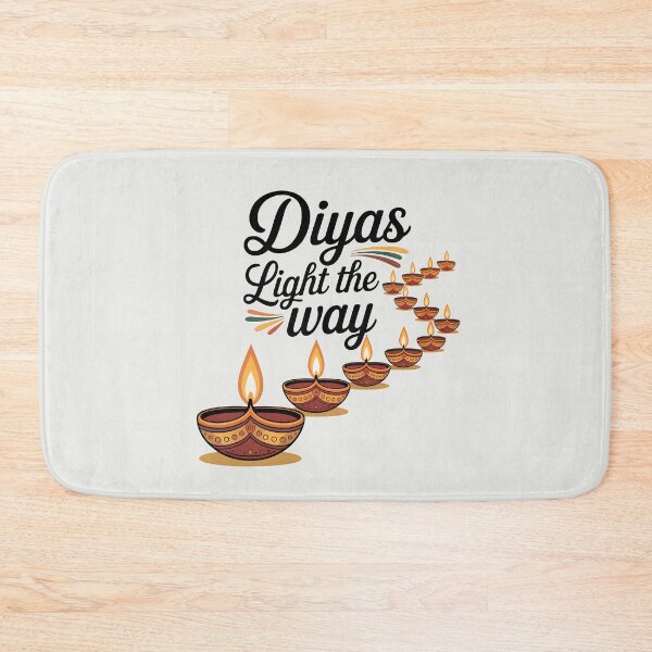 Item preview, Diyas Light the Way – Elegant Diwali Diya Trail Design designed and sold by Jollys-ArtShop.
