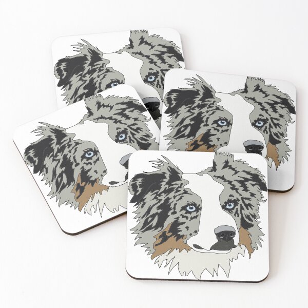 Artikelvorschau, Kopie der Kopie des Blue Merle Australian Shepherd entworfen und verkauft von LeahcarsArt.