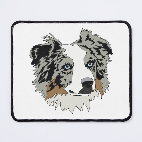 Item preview, Copy of Copy of Blue Merle Australian shepherd designed and sold by LeahcarsArt.