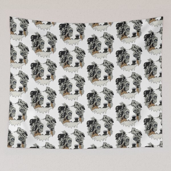 Item preview, Copy of Copy of Blue Merle Australian shepherd  designed and sold by LeahcarsArt.