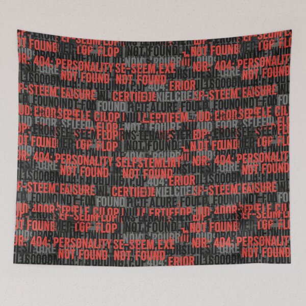 Item preview, Personality Not Found | 404 Glitch Text Pattern designed and sold by DailyVibesMerch.