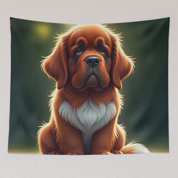 Item preview, Gentle Giant — Funny Newfoundland Dog Caricature designed and sold by PawPrintedArt.