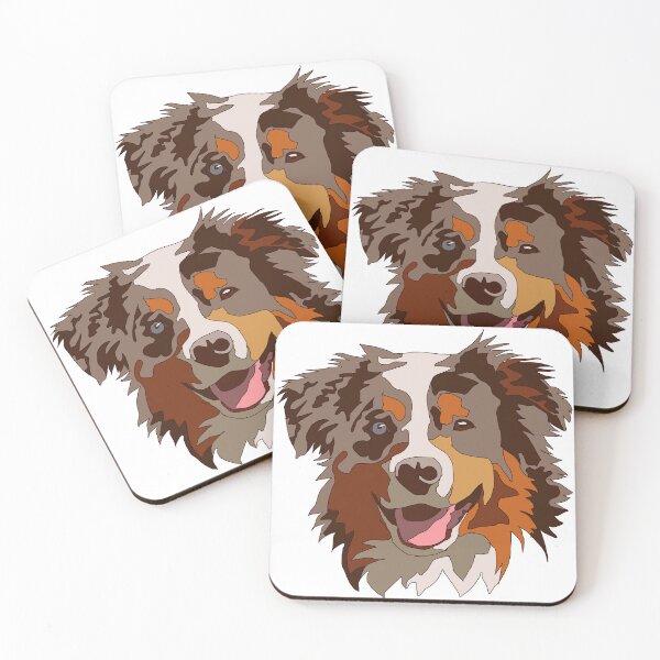 Artikelvorschau, Red Merle Australian Shepherd entworfen und verkauft von LeahcarsArt.