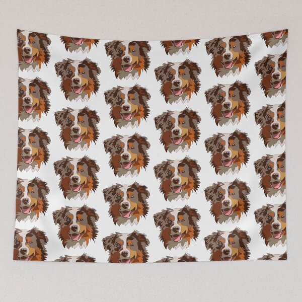 Item preview, Red Merle Australian shepherd  designed and sold by LeahcarsArt.