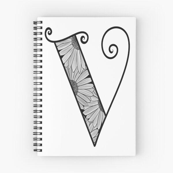 Item preview, Sunflower Inspired Letter V designed and sold by SSN-ART.
