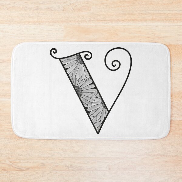 Item preview, Sunflower Inspired Letter V designed and sold by SSN-ART.