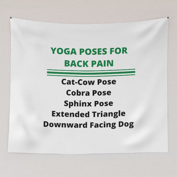 Item preview, Yoga Poses For Back Pain designed and sold by Cultradesign.