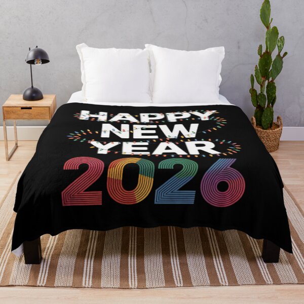 Item preview, Happy New Year 2026 Colorful Lights Design designed and sold by Gogetgiggles.