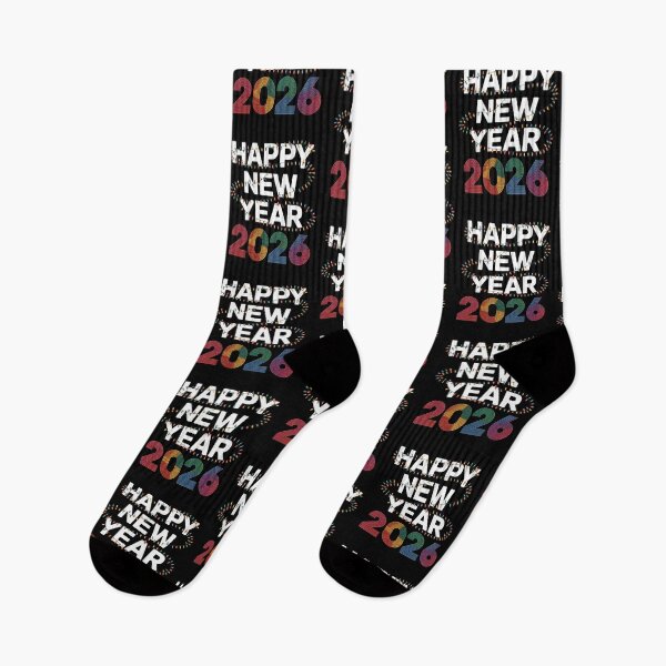 Item preview, Happy New Year 2026 Colorful Lights Design designed and sold by Gogetgiggles.