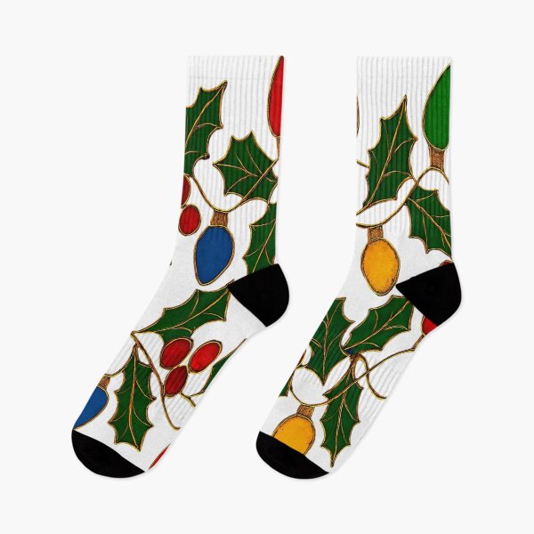 Item preview, Cloisonne Art Christmas Lights and Holly designed and sold by Lee Hiller Designs.