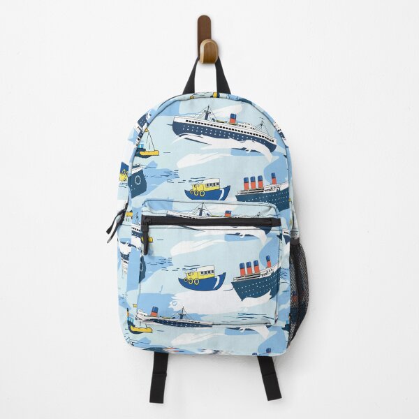 Item preview, Vintage Ocean Liners and Boats Pattern designed and sold by TrendTex.