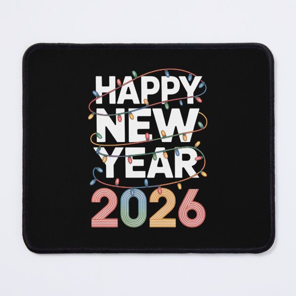 Item preview, Happy New Year 2026 Colorful Lights Design designed and sold by Gogetgiggles.