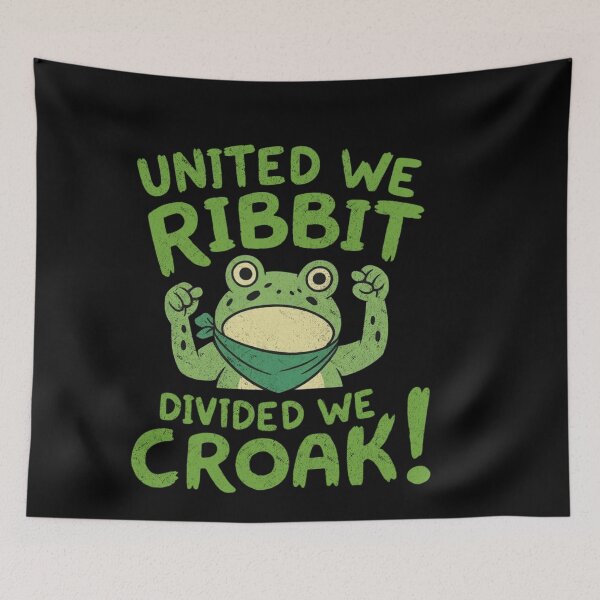 Item preview, Portland Frog United We Ribbit designed and sold by FreshVibe Prints.