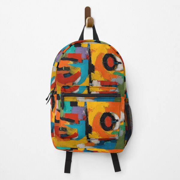 Item preview, Elevate Your Interiors with a Vibrant Geometric Abstract Composition of Bold Colors and Rhythm designed and sold by OlfactoART Studio.