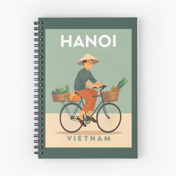 Item preview, A Vintage Travel Illustration of Hanoi - Vietnam  designed and sold by GoodOldVintage.