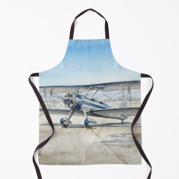 Item preview, Vintage Biplane Watercolor – Classic Aviation Art designed and sold by EMairplanes.