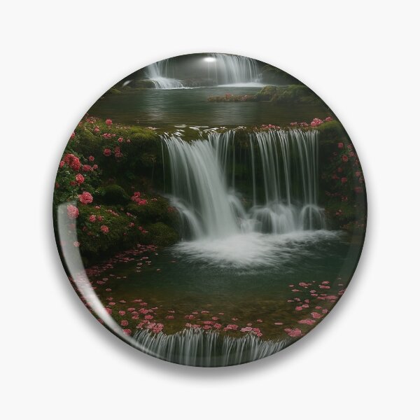 Item preview, Cascata Encantada com Rosas" designed and sold by Leonornature.