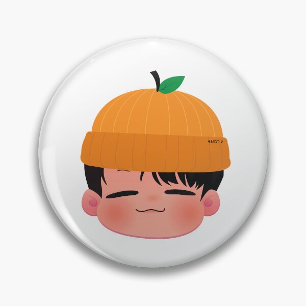 Item preview, Yoongi Agust D Tangerine Orange Beanie designed and sold by MaddiePark.