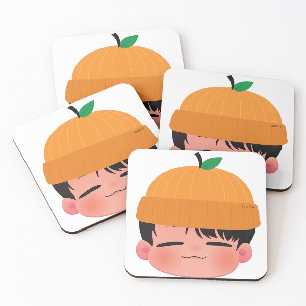 Item preview, Yoongi Agust D Tangerine Orange Beanie designed and sold by MaddiePark.