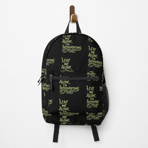 Item preview, Leaf Me Alone Introvert Typography designed and sold by Khadigadesings.