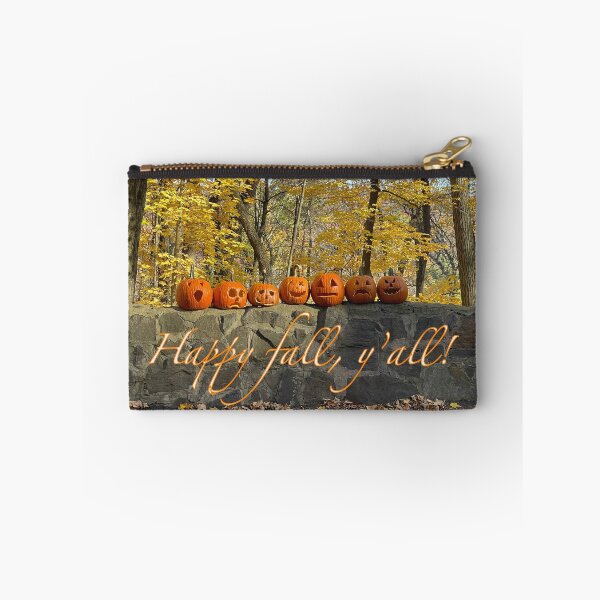 Item preview, Happy Fall, Y’all! – Pumpkins in the Autumn Woods designed and sold by aadventures.