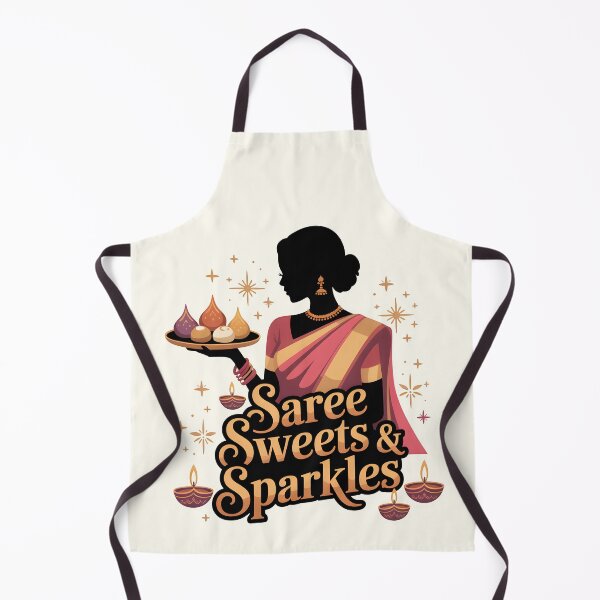 Item preview, Saree, Sweets & Sparkles – Elegant Diwali Celebration Design designed and sold by Jollys-ArtShop.