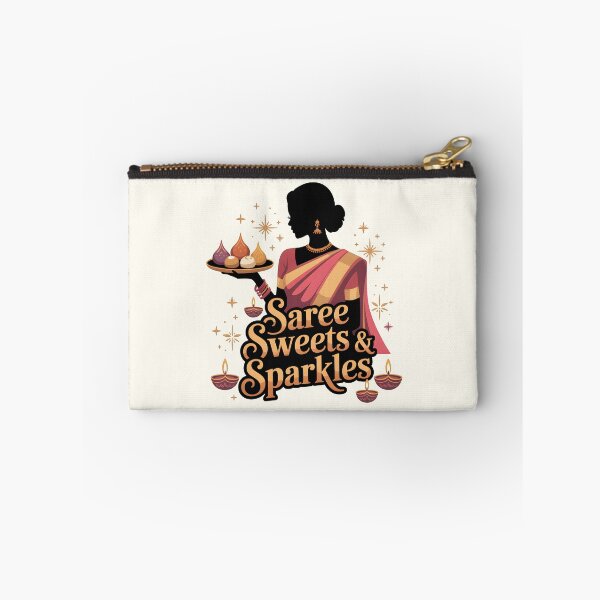 Item preview, Saree, Sweets & Sparkles – Elegant Diwali Celebration Design designed and sold by Jollys-ArtShop.
