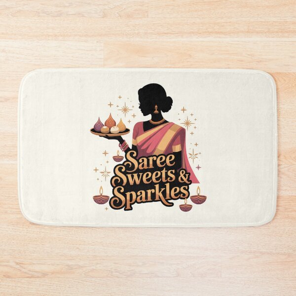 Item preview, Saree, Sweets & Sparkles – Elegant Diwali Celebration Design designed and sold by Jollys-ArtShop.