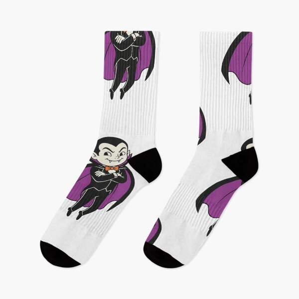 Item preview, Cute Retro Cartoon Vampire Drácula Purple Cape designed and sold by HoopeStylee.