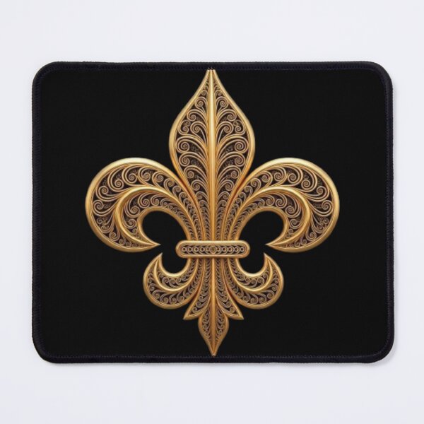 Item preview, Fleur De Lys Black and Gold Symbol designed and sold by ProjectNoah.