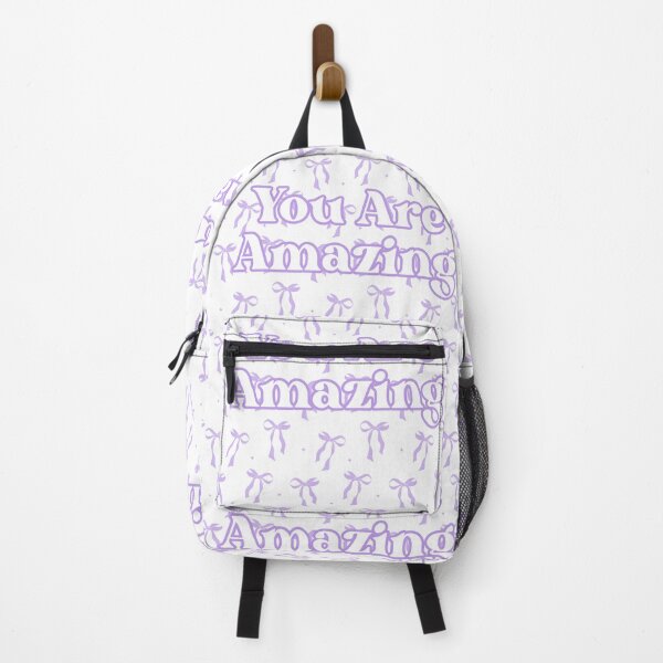 Item preview, You Are Amazing Purple Bows Aesthetic Sticker designed and sold by TheRosyCanvas.