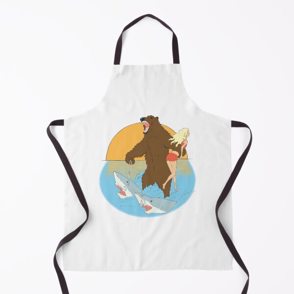 Item preview, Bear riding two sharks designed and sold by Llewynn1225.