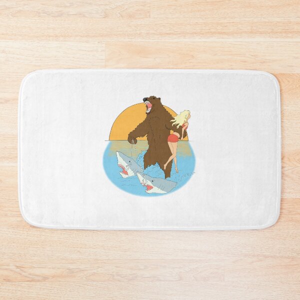 Item preview, Bear riding two sharks designed and sold by Llewynn1225.