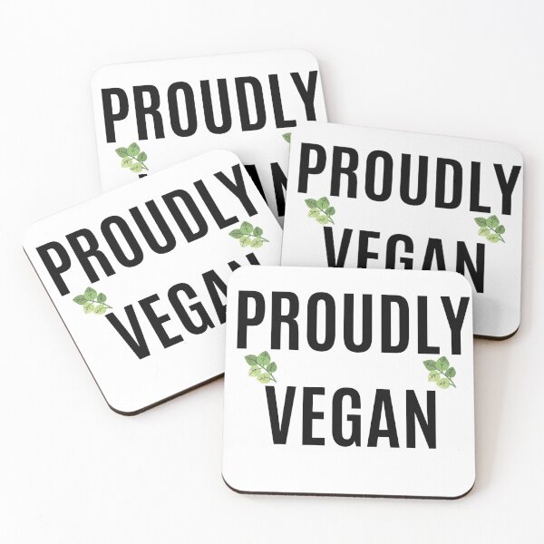 Item preview, Proudly Vegan – Eco-Friendly Plant-Based Lifestyle Quote Design designed and sold by Cultradesign.