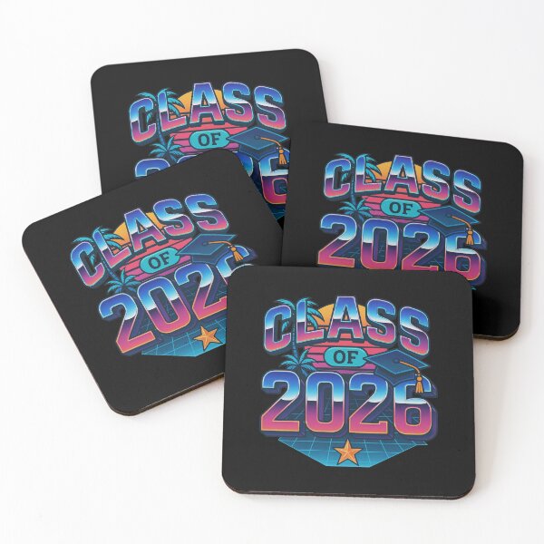 Item preview, Retro 80s Class of 2026 Neon Graduation Design designed and sold by getpressedshirt.